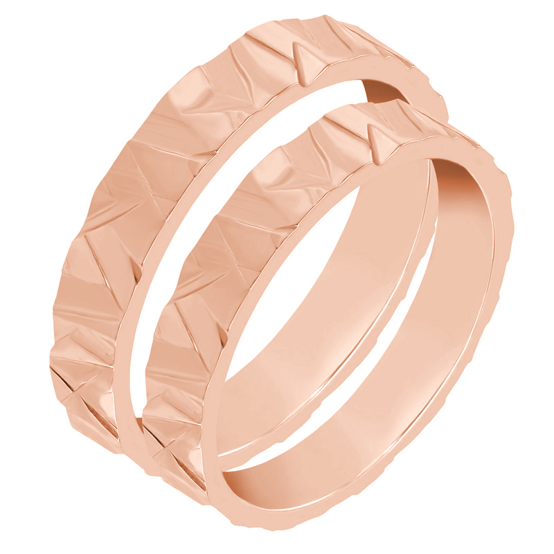 Prsteny z růžového zlata 37810