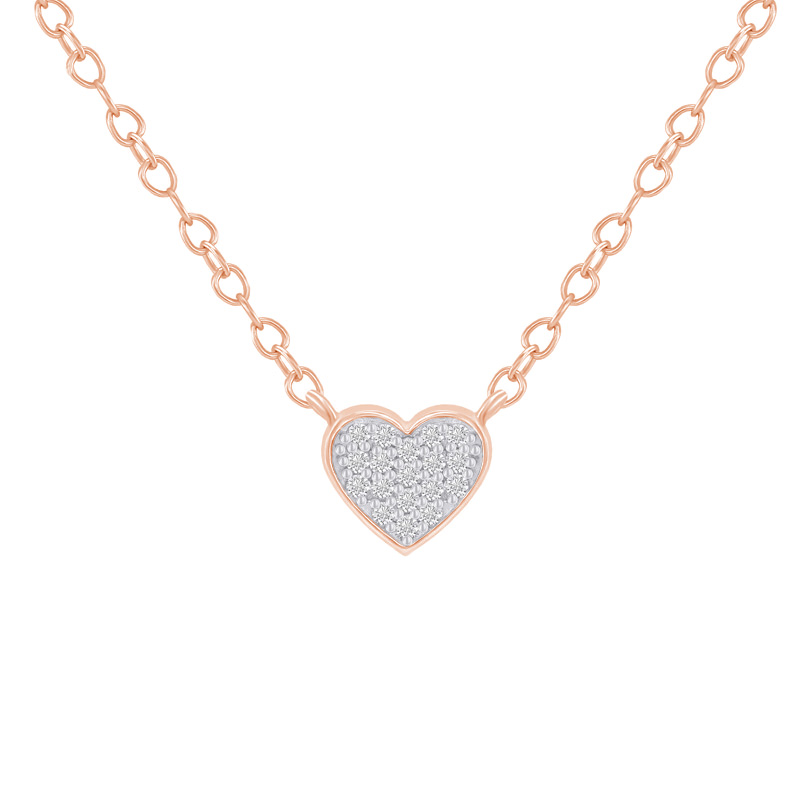 Srdíčkový náhrdelník s diamanty Maree 41680