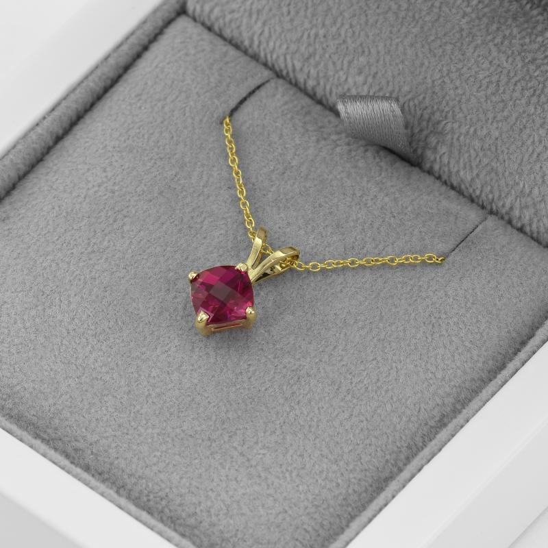 Elegantní náhrdelník s rubínem 47450