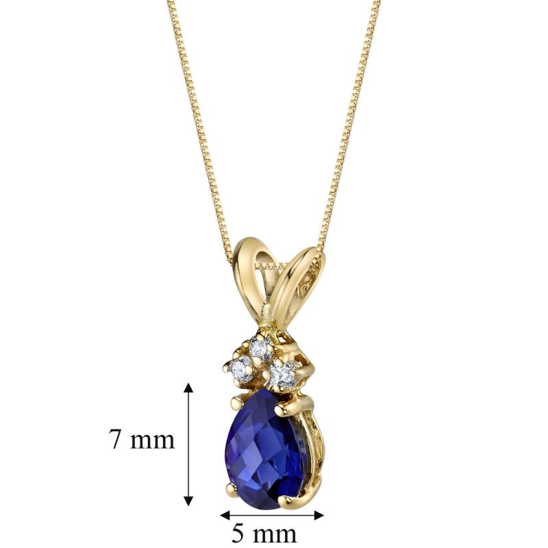 Safírový náhrdelník s diamanty 48970