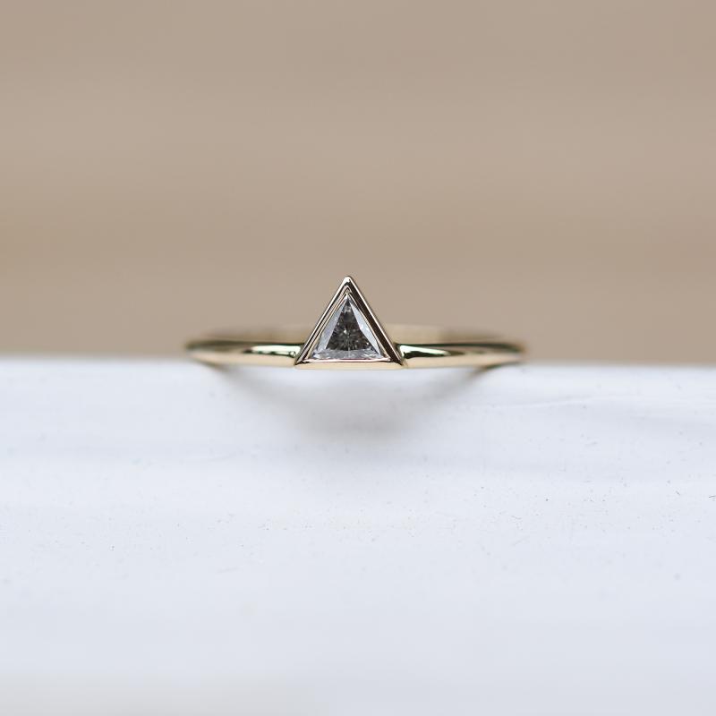 Prsten s certifikovaným trillion diamantem 49120