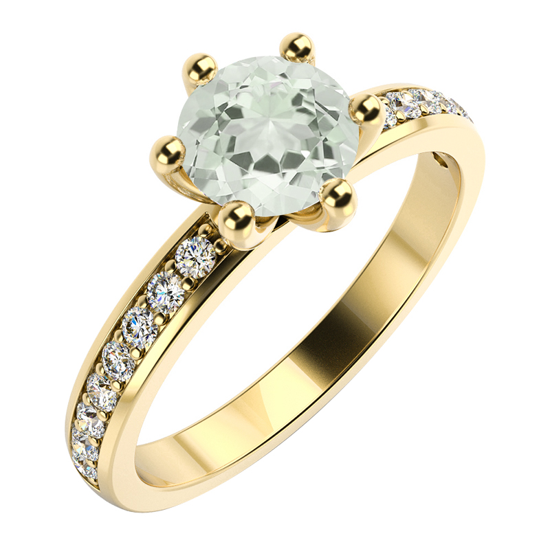 Zlatý zásnubní prsten 59450