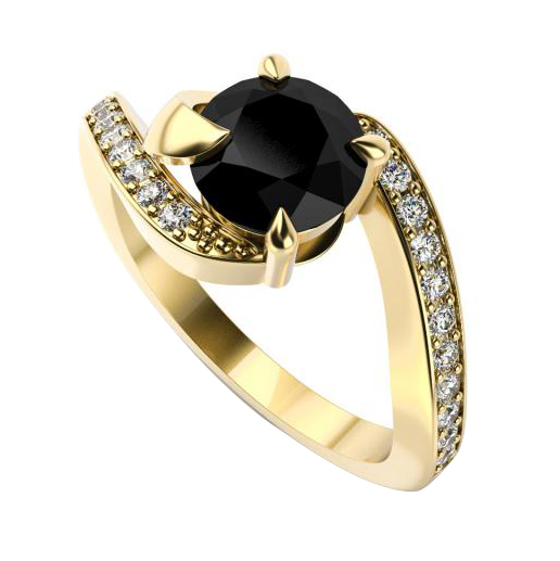 Diamantový zlatý prsten