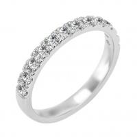 Platinový eternity prsten s 2mm diamanty Clarice