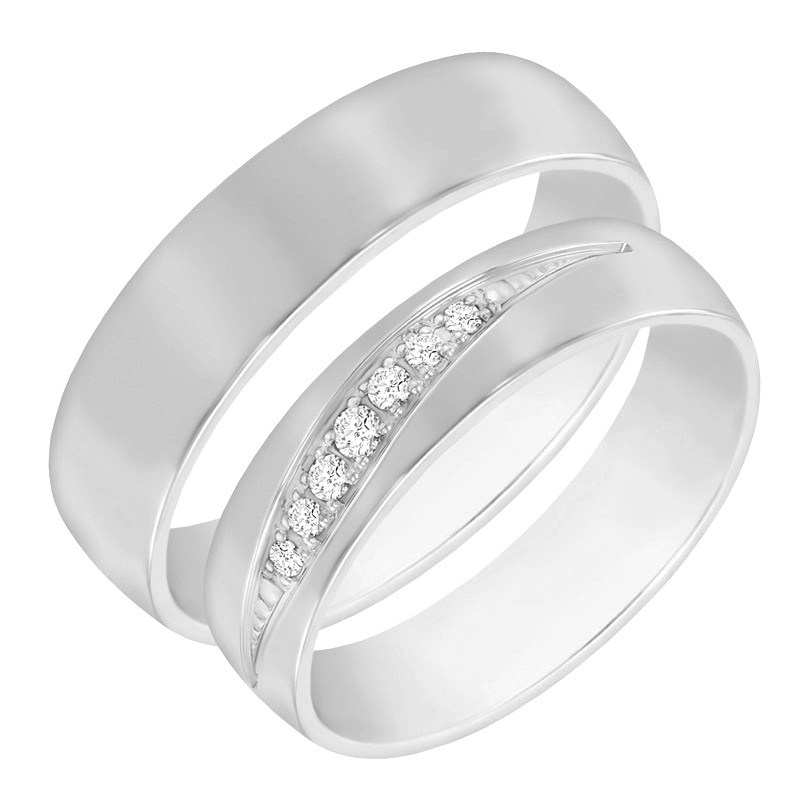 Snubní prsteny s diamanty 60800