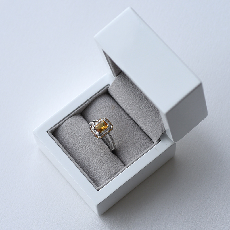 Citrinový prsten ze zlata 61840