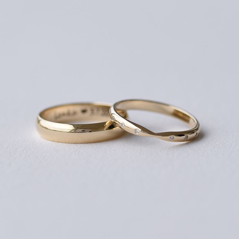 Snubní zlaté prsteny 61850