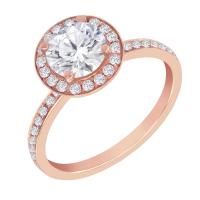 Okouzlující zásnubní prsten plný diamantů Lyisa