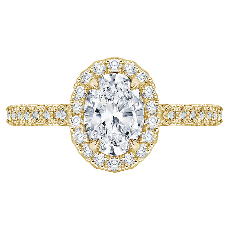 Zlatý diamantový prsten pro zásnuby 74310