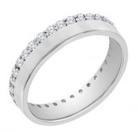 Zlatý eternity prsten s lab-grown diamanty Doron