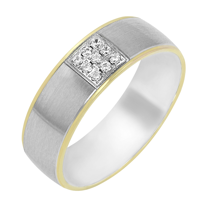 Dámský snubní prsten s diamanty 76210