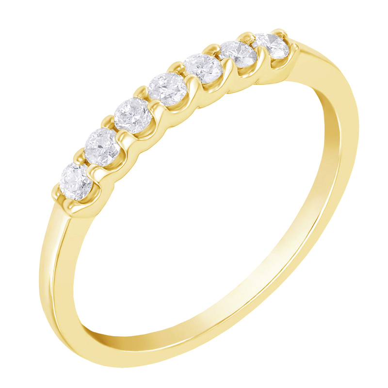 Zlatý eternity prsten s diamanty 76250