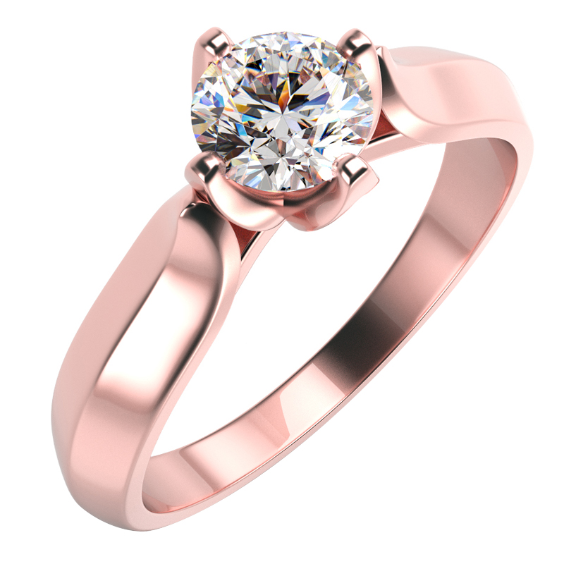 Prsten z růžového zlata Sayes 78650