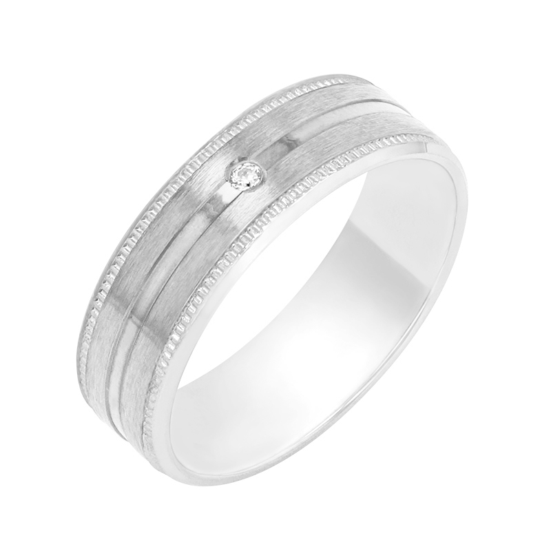 Dámský snubní prsten z bílého zlata 78800