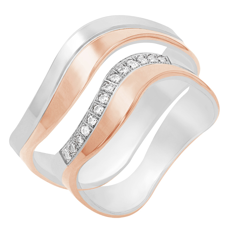 Snubní prsteny z růžového zlata 80280
