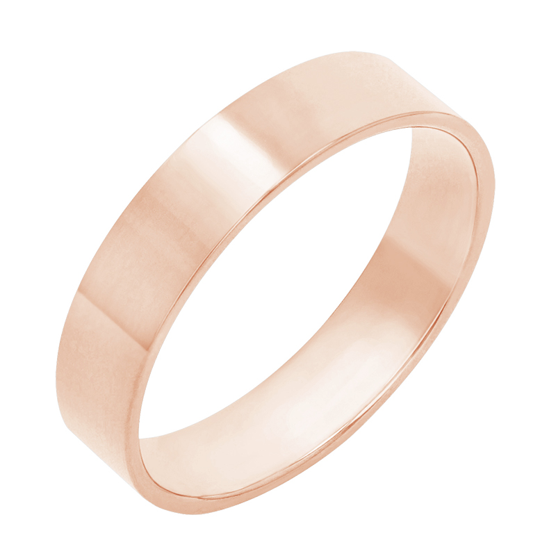 Pánský snubní prsten z růžového zlata 80360