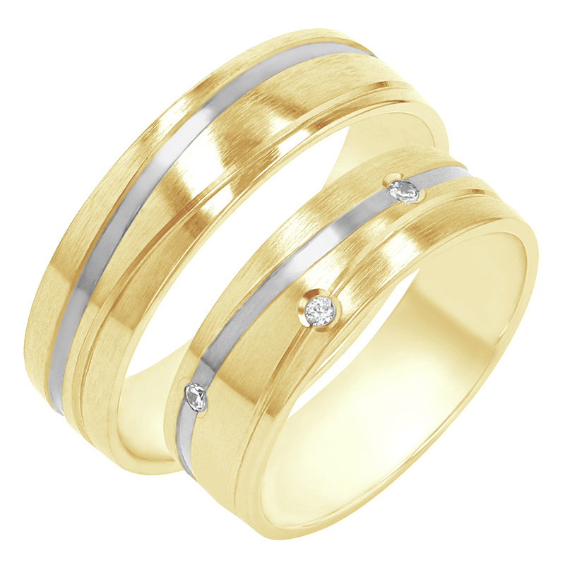 Zlaté snubní prsteny 80460