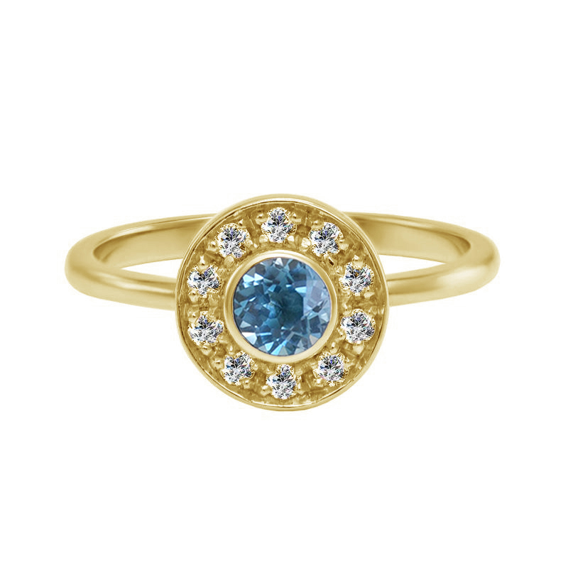Zlatý zásnubní prsten 81350