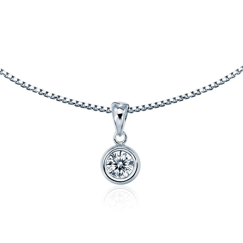 Stříbrný náhrdelník s kubickým zirkonem Rainah