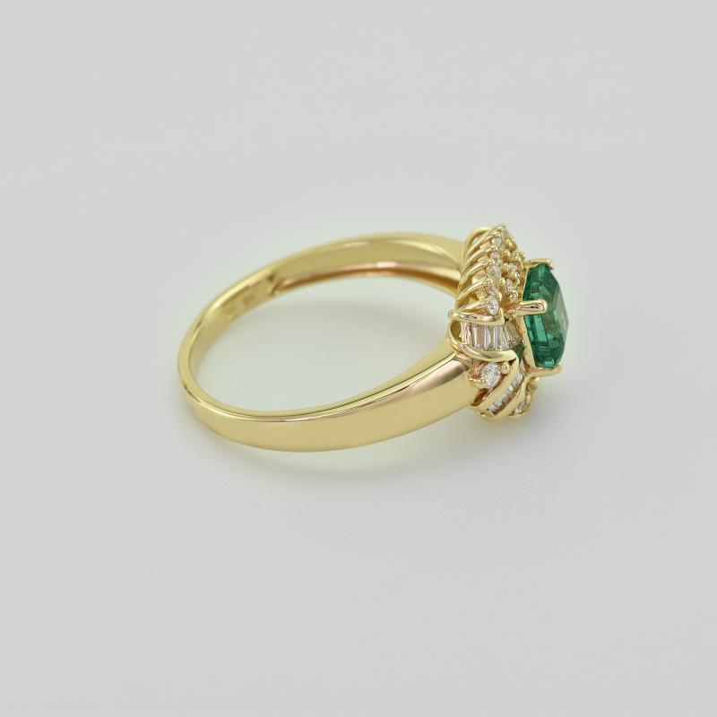 Nádherný smaragdový prsten s diamanty Navin 8430