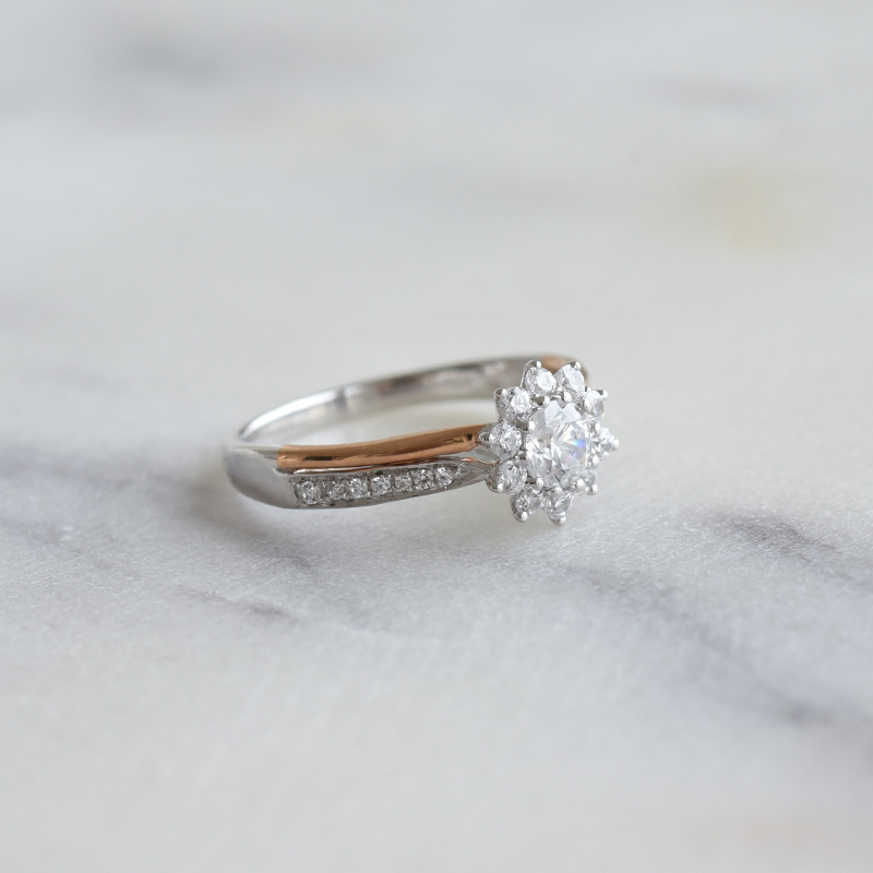 Diamantový prsten ze zlata 86610