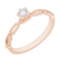 Netradiční diamantový prsten Suzanne