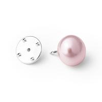 Minimalistická brož s růžovou perlou Suzume