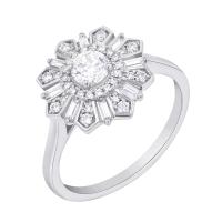 Prsten s diamanty ve tvaru květiny Buck