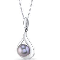 Elegantní stříbrný náhrdelník s perlou Corina