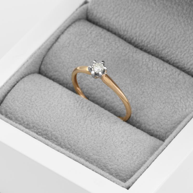 Diamantový prsten ze zlata 91500