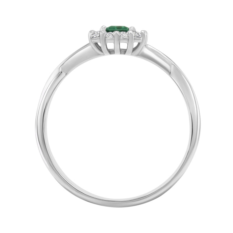 Zlatý smaragdový prsten Hali 9180
