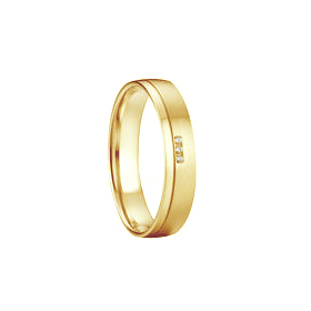 Zlaté snubní prsteny s diamanty Audy 96080
