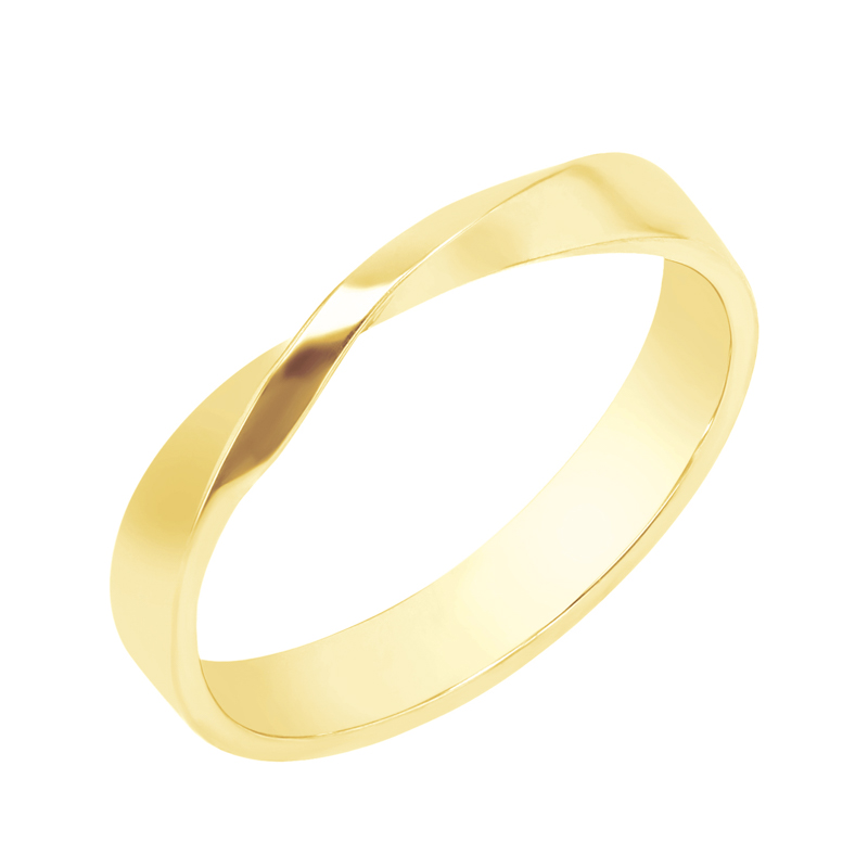Zlaté propletené snubní prsteny s diamanty Lasha 98810