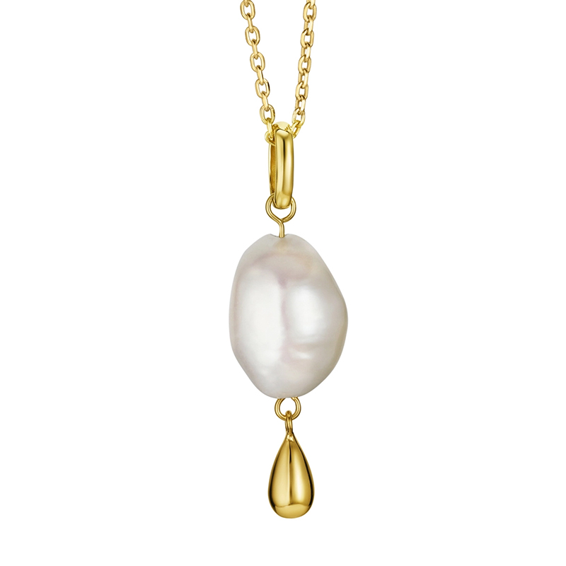 Pozlacený perlový náhrdelník Rocco