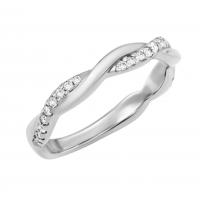 Propletaný prsten s lab-grown diamanty Trevino