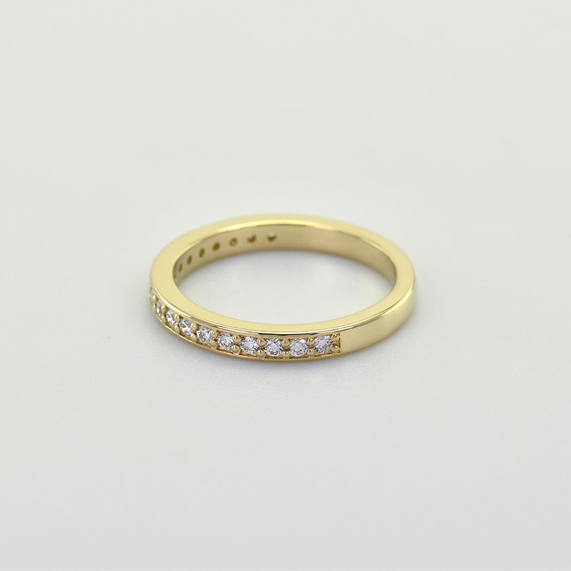 Eternity zlatý prsten s lab-grown diamanty Amina 101421