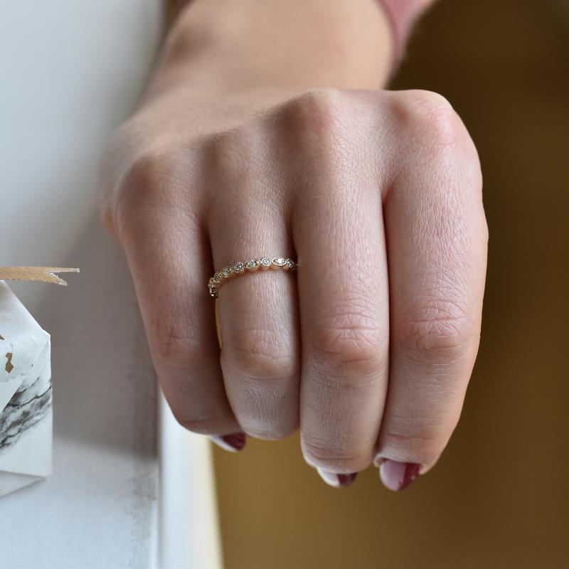 Vintage eternity prsten s lab-grown diamanty Paloma 101581