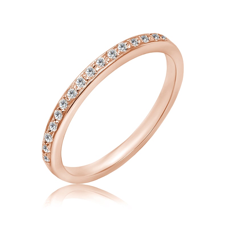 Eternity prsten s lab-grown diamanty a pánský komfortní prsten Lorne 101941