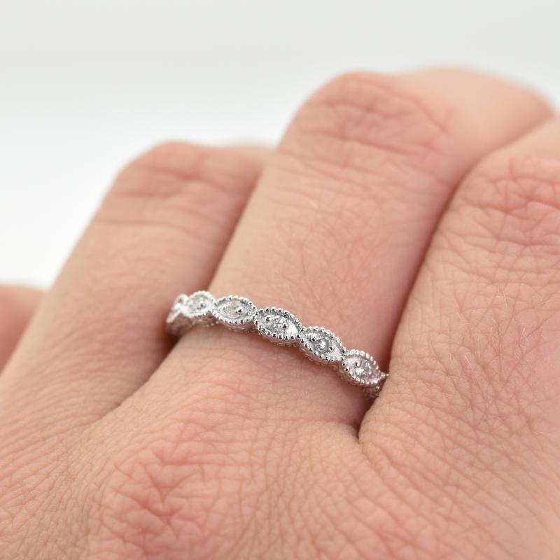Eternity prsten s lab-grown diamanty a pánský komfortní prsten Rosa 102331