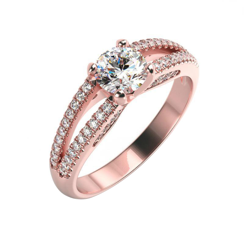 Prsten z růžového zlata Arendy 10241