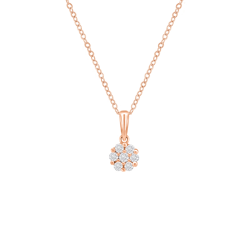 Stříbrný náhrdelník s lab-grown diamanty Garin 104221