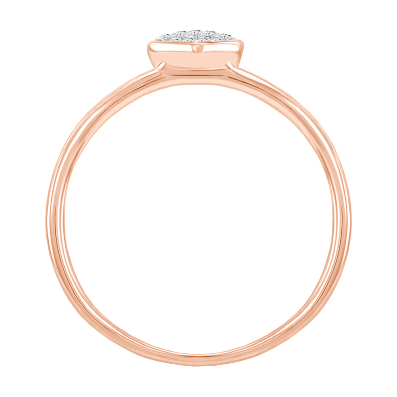 Stříbrný prsten ve tvaru srdce plný lab-grown diamantů Ubline 104641