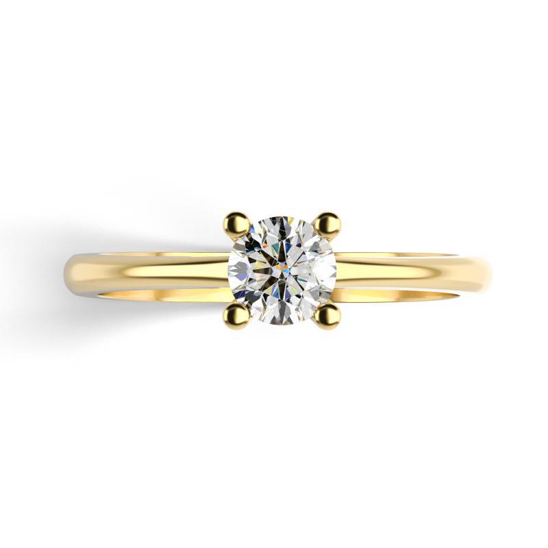 Diamantový zlatý prsten Cwane 10481