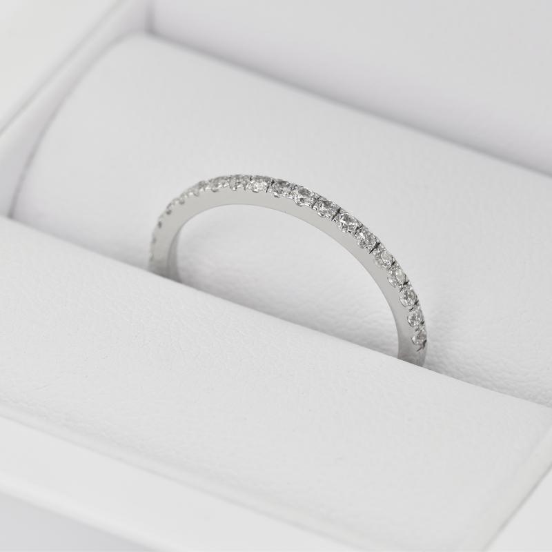 Eternity prsten s moissanity a pánský půlkulatý snubní prsten Otila 105321