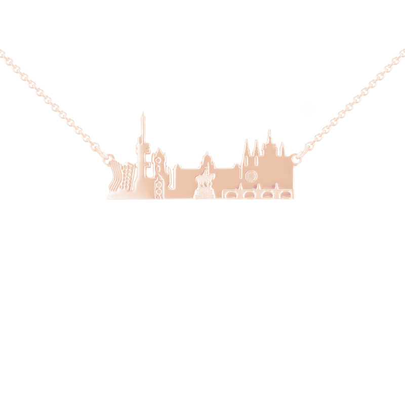 Stříbrný náhrdelník města Praha 107201