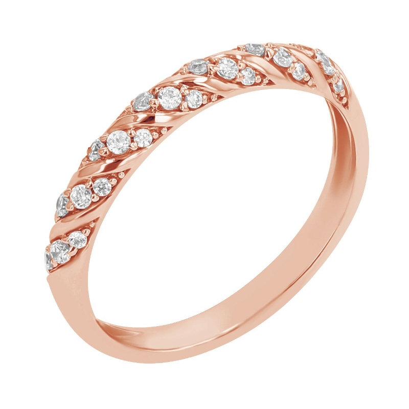 Proplétaný eternity prsten s diamanty Rami 107891