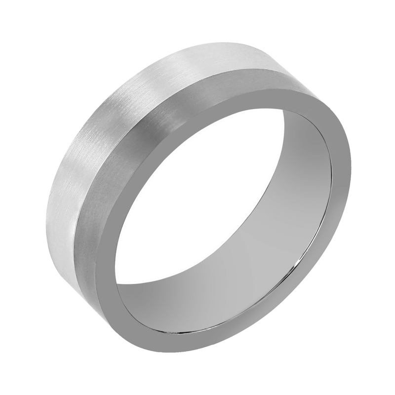 Snubní prsteny z titanu a stříbra Akash 108541