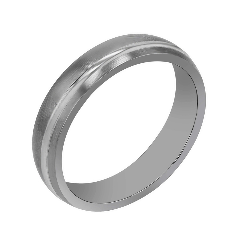Snubní prsteny z titanu a stříbra Zakary 108551