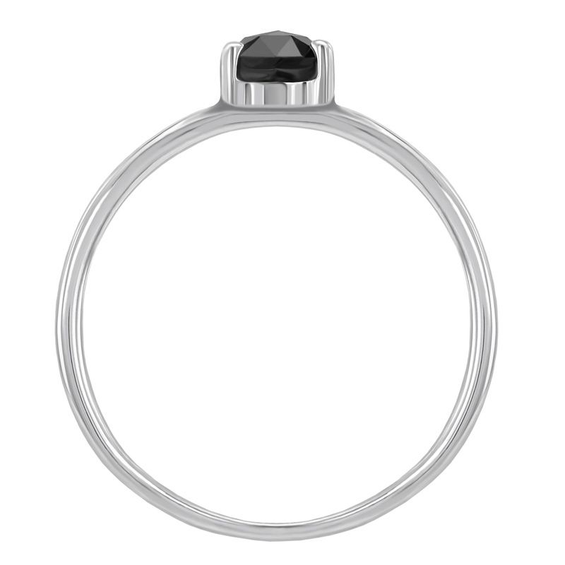 Zásnubní prsten s černým diamantem Paolo 110171