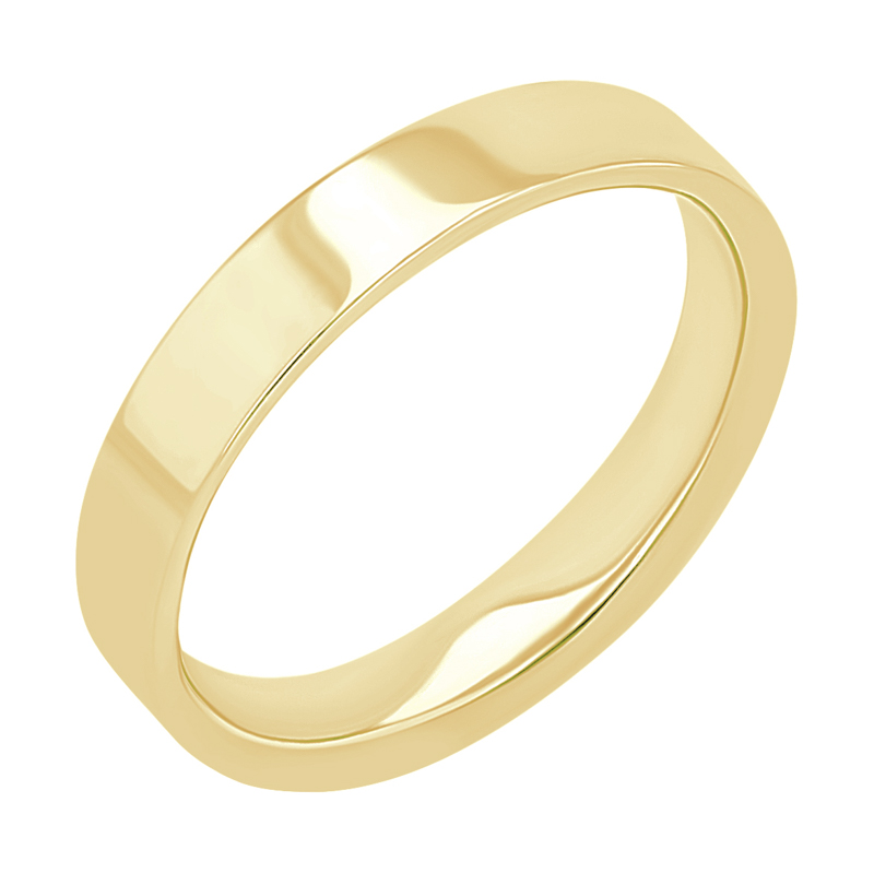 Ploché snubní prsteny ze zlata Ilah 113541